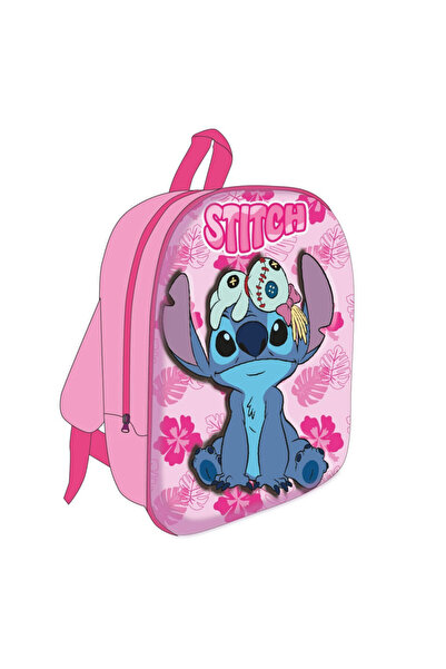 Lilo & Stitch Disney Lilo και Stitch Pink Mischief 3D σακίδιο, τσάντα 30 cm
