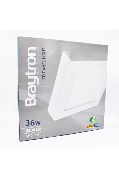 Braytron Spot LED aplicat 36W, pătrat, Braytron, 2500lm, lumină neutră (4200K...