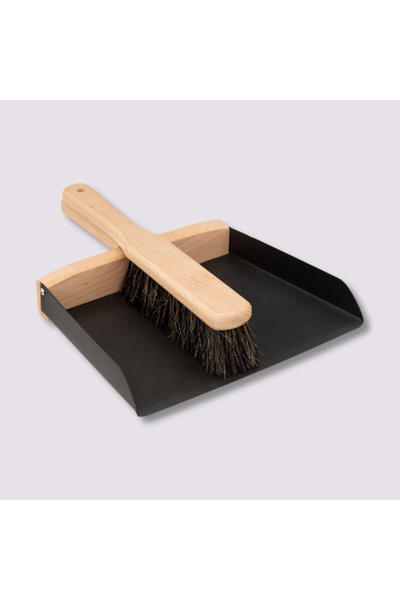 Five Simply Smart BlackWood Durable Dustpan and Brush Set