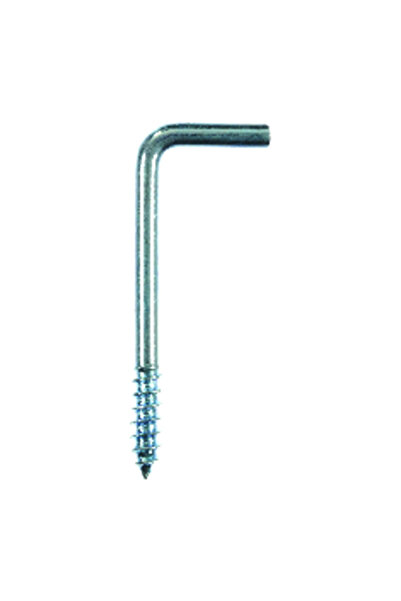 ACE 6-Piece Zinc-Plated Square Bend Screw Hook 4.4 cm