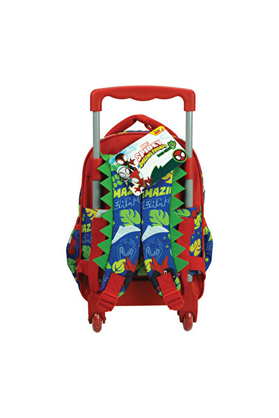 SPIDERMAN Spidey Dino-Webs rolling kindergarten backpack, bag 30 cm