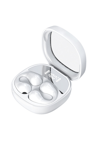 OEM Smart Bluetooth 5.3 Wireless Earbuds EM-JR01 with Active Noise Cancellation - White
