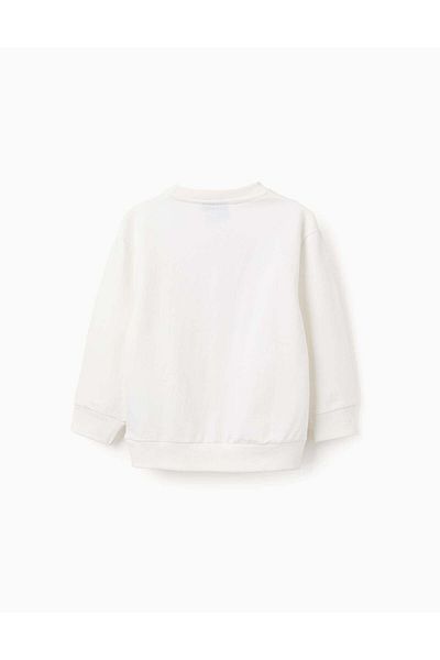 Ziddy Cotton Sweatshirt for Boys 'Sonic & Friends', White