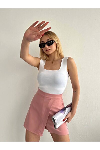 hibiscus Cover Shorts Skirt Powder S208