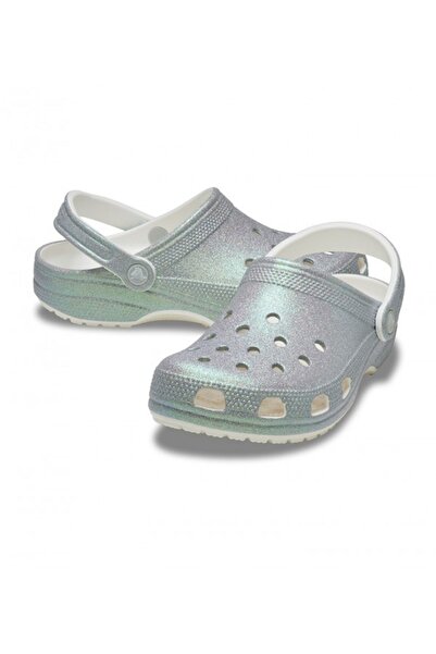 Crocs Classic Iridescent Glitter Cg Beyaz Kadın Terlik
