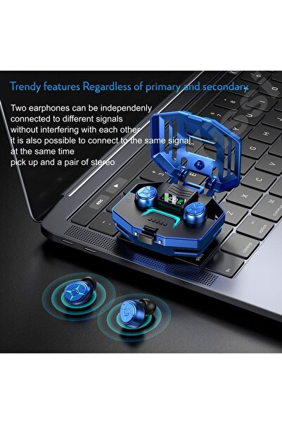 OEM TWS DX-03 Smart Gaming Wireless Earbuds, Bluetooth 5.3, 360° Surround Sound, LED Display