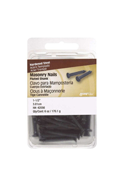 HILLMAN مسمار بناء برأس مسطح مضلع بقطر 1.5 بوصة