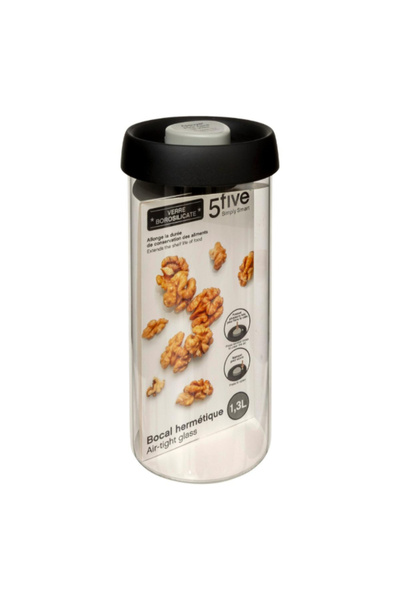 Five Simply Smart Hermet Airtight Glass Jar 1.3 Liter