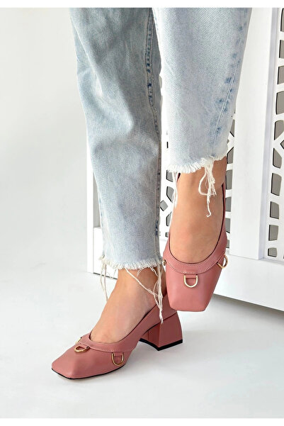 hibiscus Cande Powder Skin Heeled Shoes