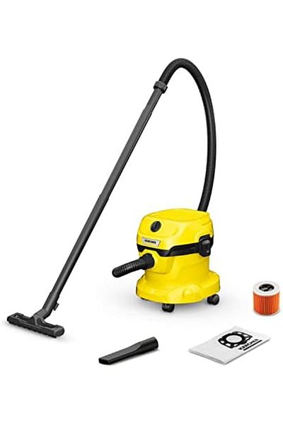 Karcher Kärcher WD2 Wet & Dry Vacuum Cleaner, 12 Liter Container, Multi-Purpose Home Cleaning, Powerful Suc