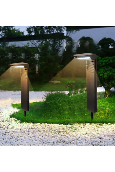 Hero Led Güneş Enerjili Led Kazıklı Çim Armatürü 10W Solar Bahçe Armatür Bahçe Aydınlatma