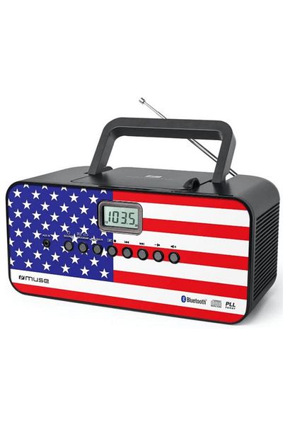 Muse Micro Sistem Audio Portabil M-22 US MSE00078, Bluetooth, CD-Player, Radio, AUX-in (Multicolor)