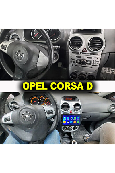 CarSmarT OPEL CORSA D ASTRA H 2005 / 2009 9 İNÇ SİYAH 8-64 GB ANDROİD CARPLAY...