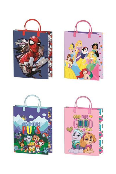 Disney Paw Patrol, Spiderman paper gift bag 23x18x8.5 cm