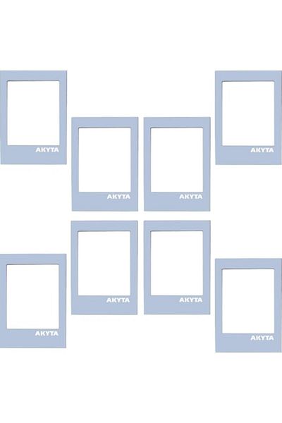 Akyta Magnetic Photo Frames 8 Units, Blue, for Instax Mini Share Photos