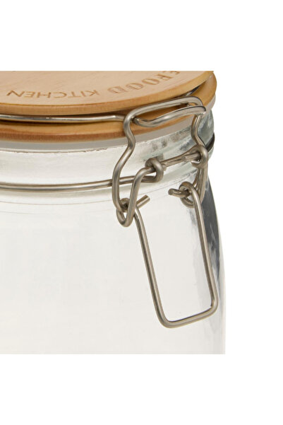 Five Simply Smart Wording Glass Jar with Pine Lid 2 Liter