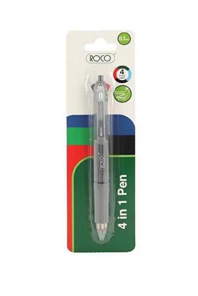 Roco قلم حبر جل - 0.7 مم - حبر رمادي - كتابة سلسة وأنيقة