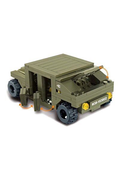 Sluban Tank Car & Helicopter Building Block Set – Creative 3 in 1 Toy for Kids