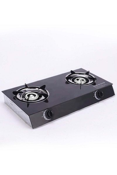 macest 2 Burner Tempered Glass Gas Stove