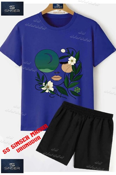 SS SİNSER Παιδικό UNISEX μπλουζάκι με στάμπα "CICEKTEN GREEN GIRL FACE" με λα...