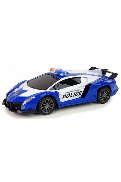 REBELS Police Vehicle 1:16 with LED Lights Remote Control
