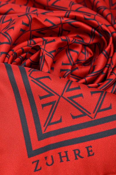 Zühre Monogram Patterned Polyester Twill Scarf 0081 V26