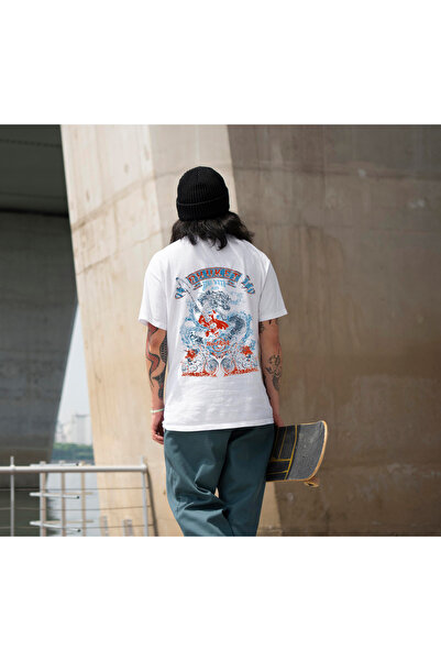 THE SHARK Vintage Ειδικό σχέδιο Back με τύπωμα με θέμα κλασικό αυτοκίνητο Λευ...