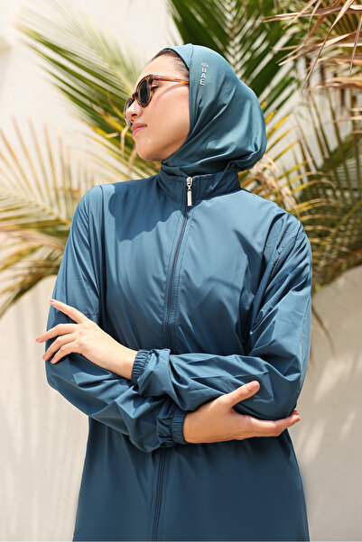 BAE SWIMWEAR Hayaa+ Extra Long Teal Burkini