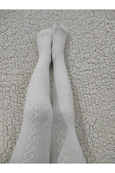 DÜVEN Girl's 2-Piece Cotton Karina Patterned Pantyhose (Pretty Karina Knitwear Pantyhose)