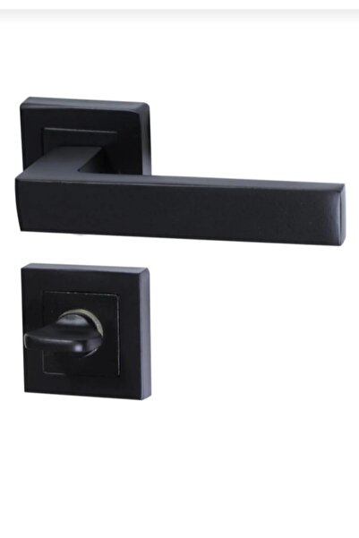 merveuras Mat Siyah Wc Kapı Kolu /40 MM Siyah Wc Kapı Kilidi