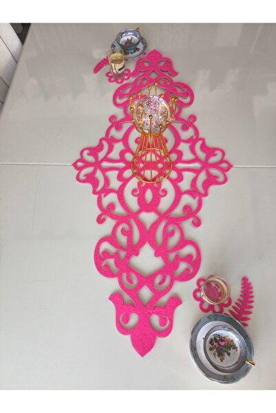 SEHARA Felt Runner, 97Cmx45,5Cm, (2 Leaf Motif, 2 Flower Motif Gift), Table Runner, 3mm