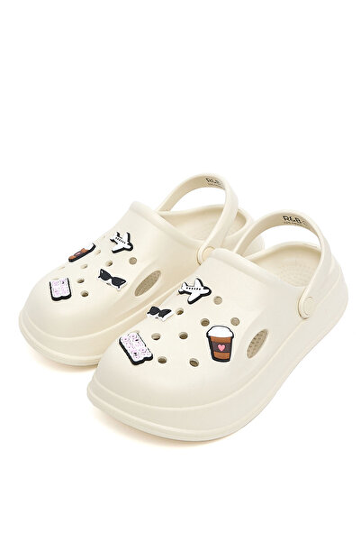 R&B Sand WoMen's's Jibbitz Slingback Clogs