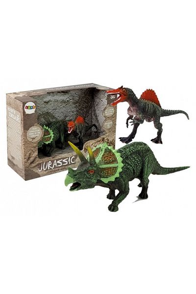 REBELS Set figurine dinozauri Spinosaurus, Triceratops