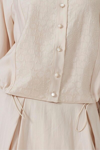 Zühre Stone Embroidered Stone Double Suit Tk-1469