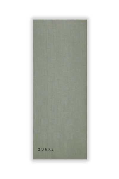 Zühre Monogram Patterned Mint Seher Shawl 0106