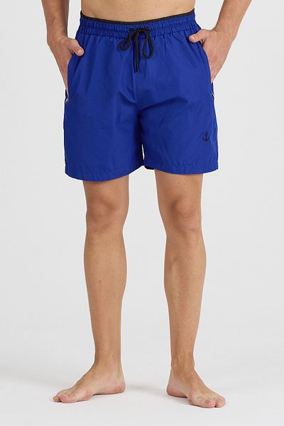 pandy Colorful Lined Mesh Pocket Zippered Swim Shorts