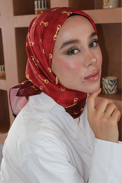 Webinay Home Twill Scarf g Pattern Imported Scarf Headscarf Scarf Hijab 90X90 cm