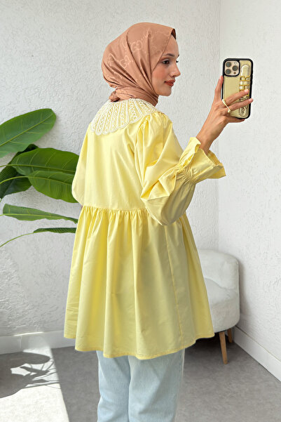 Salih Çelebi Bebe Yaka Tunik 23451 - SARI