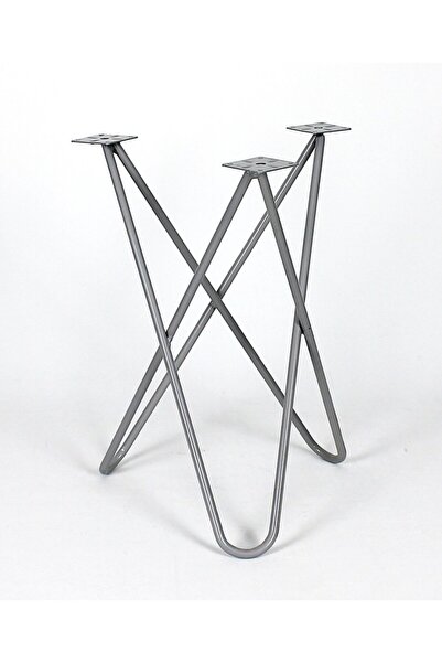 Otantik Çarşı Metal Sehpa Ayağı K092 Gri Renk