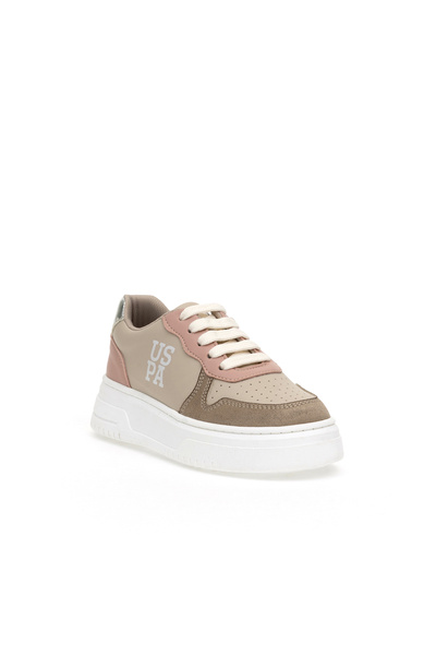 U.S. Polo Assn. Kız Çocuk Bej Sneaker Ayakkabı 50315546-VR011