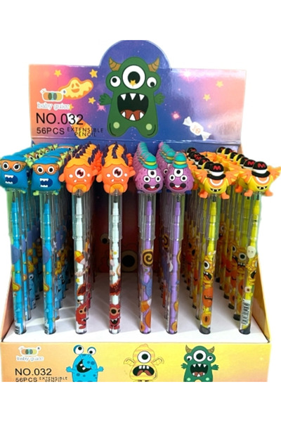 Modellino 56 قطعة بالجملة قلم رصاص مخلب برأس الوحش رقم: 032