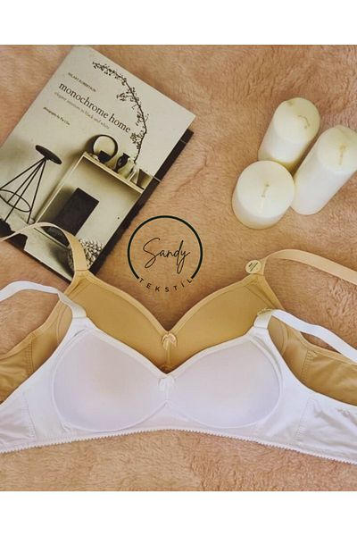 Koza soft Triangular Minimizer Cotton Bra Without Underwire 2 Pack