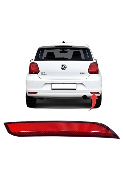 Genel Markalar Vw Polo 2014>> Reflektör Arka Tampon Sol 6R0945105C