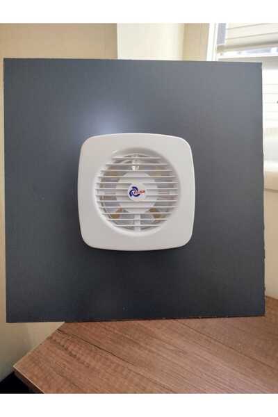 ÇELİK MENFEZ WC-BANYO MENFEZİ ALÜMİNYUM KOMPOZİT FANLI 50X50 ANTRASİT GRİ Q12...