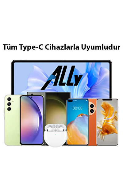 Ally TE-PD14 30W Type-C- USB C Hızlı Şarj Adaptörü BEYAZ