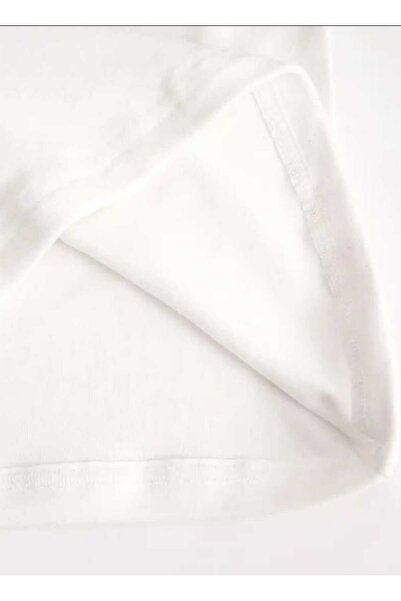 BEBEĞİME ÇORAP Školní tričko z česané bavlny s dlouhým rukávem