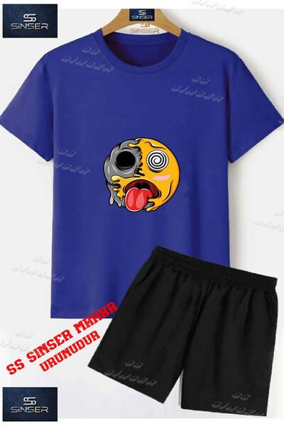 SS SİNSER Children's Unisex “Smile One Eye Saying“ Custom Printed Crew Neck T...