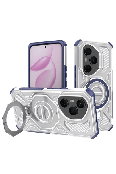 SKYDDAR INNOVATION Carcasă pentru Honor 400 Pro, rezistentă la șocuri, Carbon Shield PRO, Magsafe, set de autocolante, albastră