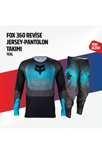 Fox Turkuaz Siyah Jersey Pantolon Takımı