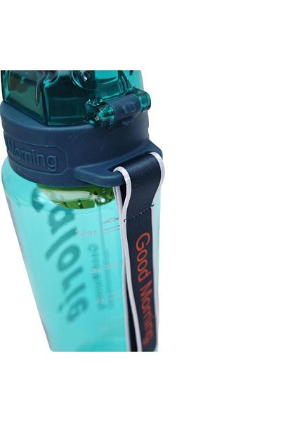 B4U Children's school water bottle, pop-up flip-top lid, sports, green, 1000 ml MM2277